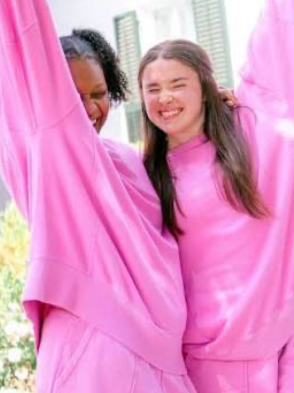 aerie Bright Pink Oversized Crewneck Sweatshirt